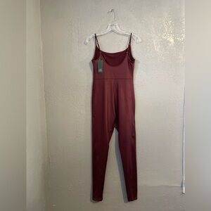 wild fable Burgundy Sleeveless Jumpsuit